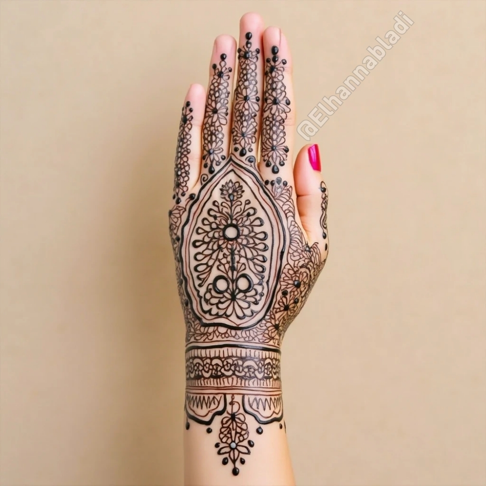 نقش حناء ناعم مغربي