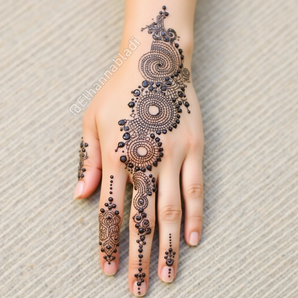 نقش حناء ناعم مغربي