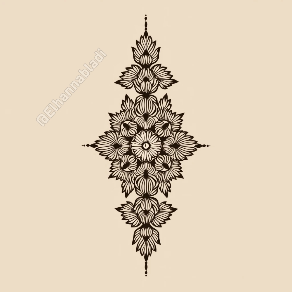 نقش حناء ناعم مغربي