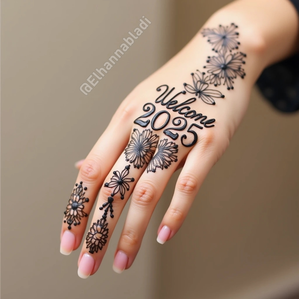نقش حناء 2025 أحدث التصاميم ونقوش الحناء للسنة لهذه السنة