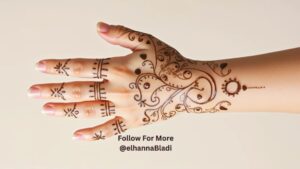 نقش حناء القلوب والنجوم للاطفال جديدة وسهلة